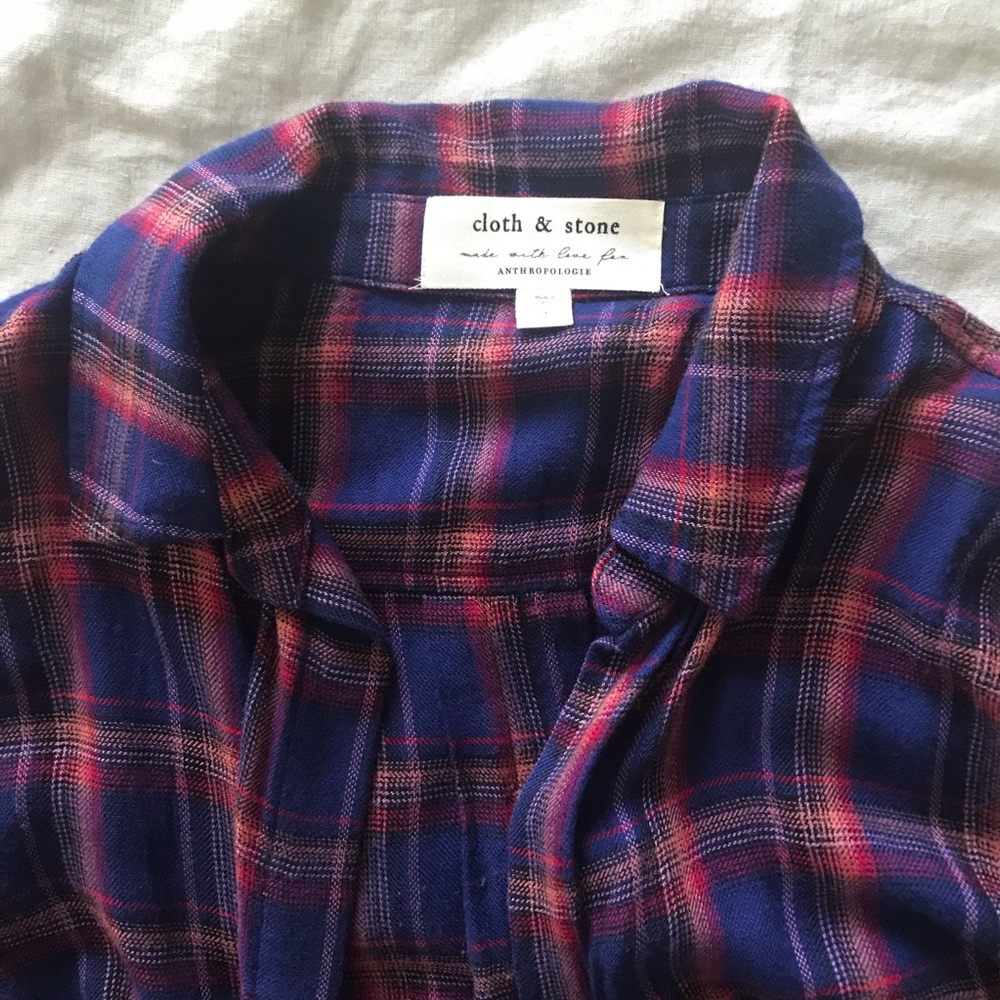 Cloth & Stone Shoshone Soft Flannel Top